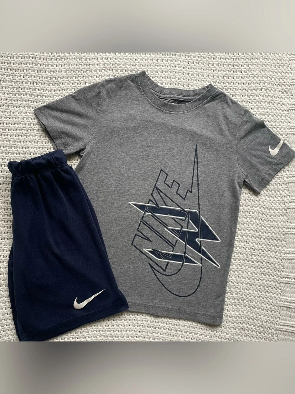 Nike Boys Dri-FIT 2-Piece Graphic T-Shirt and Athletic Shorts Set